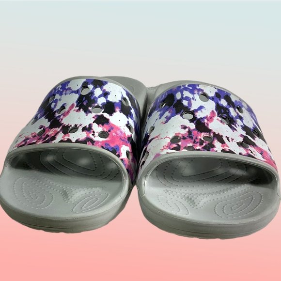 Crocs Classic Crocs Tie Dye Mania Foil Comfort 206481 Men's Size 13 - Picture 12 of 12